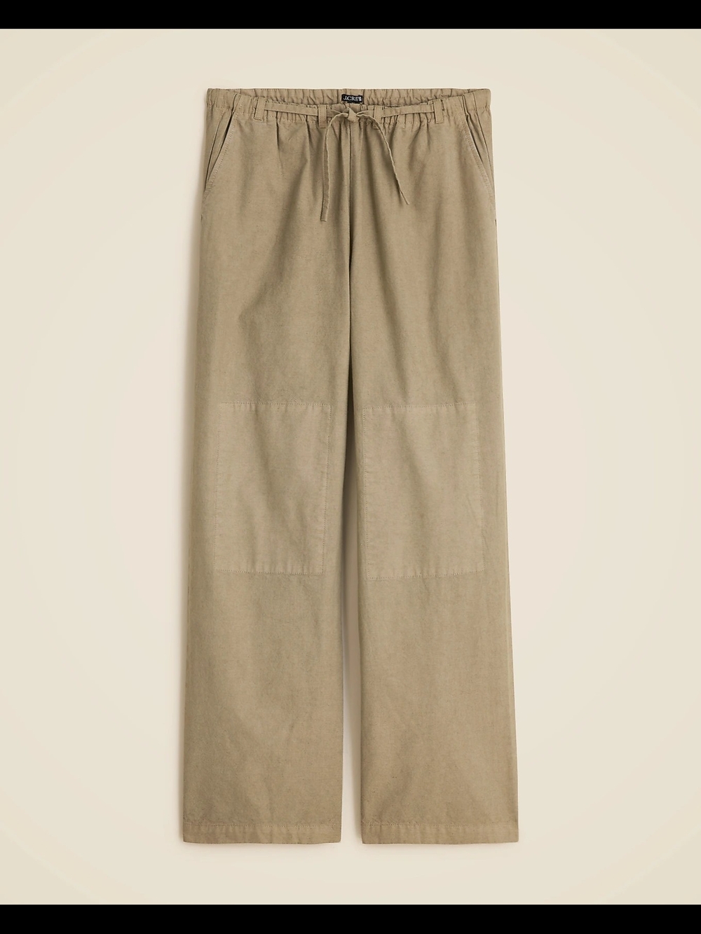 J. Crew NWOT Straight-Leg Drawstring Pants - Olive